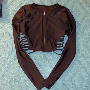 Forever21 swim crop top